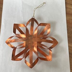 Large Distressed Copper Star Ornament